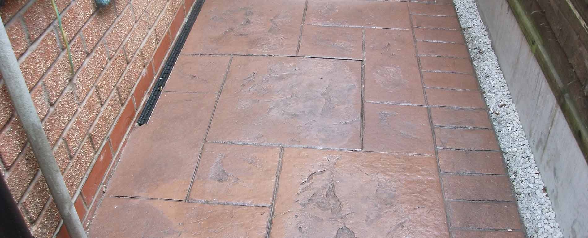 Pattern Imprinted Concrete Pathways