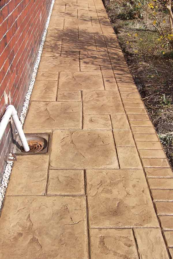 Pattern Imprinted Concrete Pathways Manchester